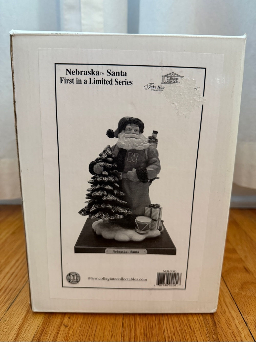 Nebraska Santa Holiday Figurine by The Memory Company